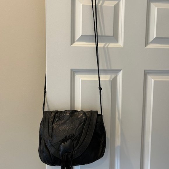 Vintage Viva of California Black Leather Purse - Picture 2 of 10